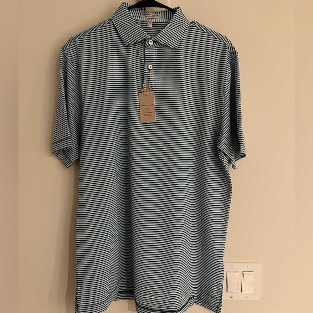 Peter Millar Summer Comfort Performance SPF Golf Polo Shirt